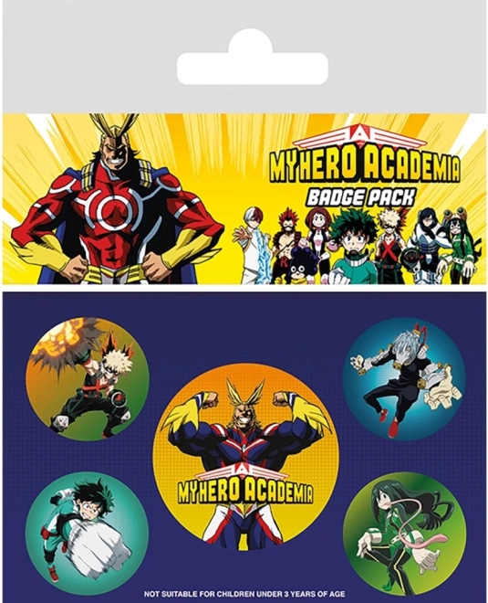 My Hero Academia kitűzőkészlet (5 db)