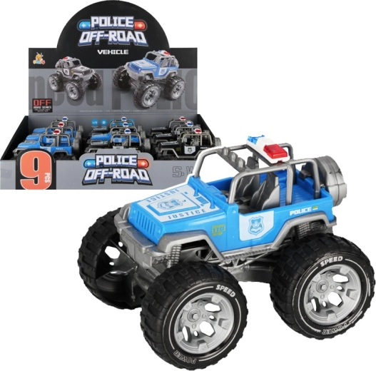 Terepjáró rendőrautó – monster truck 13 cm