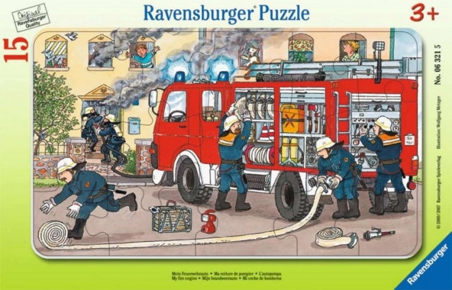 Tűzoltós Puzzle 15 darabos
