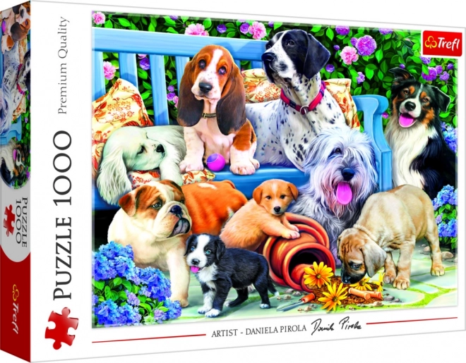Puzzle Kutyás kert 1000 darab