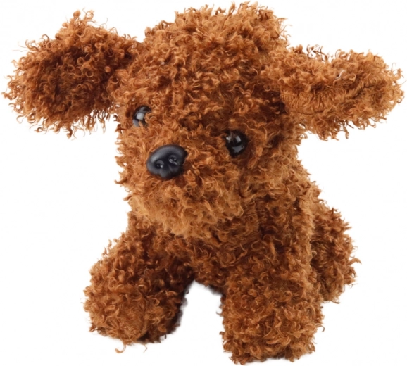 Plüss barát, barna uszkár, 20 cm