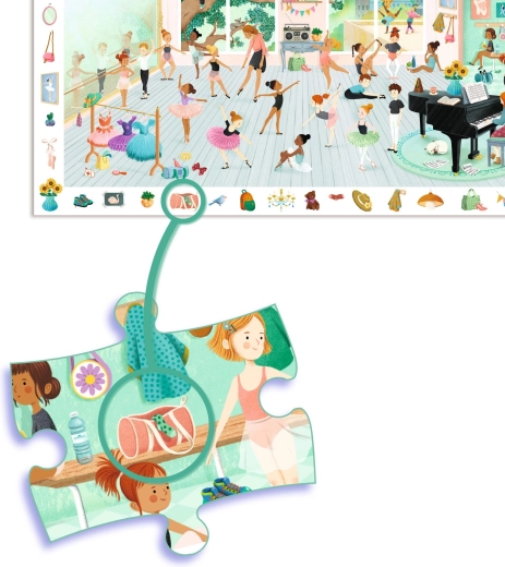 Színes balettóra-jelenet