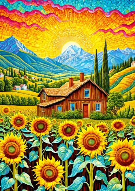 ENJOY Napraforgóház puzzle – 1000 darab