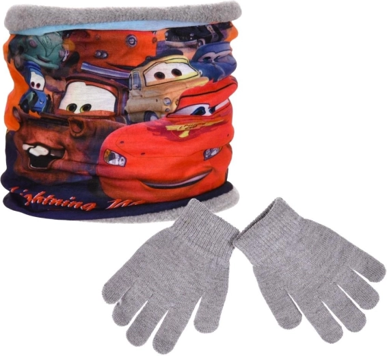 Disney Cars nyakmelegítő és kesztyű szett maszkkal - 1 db