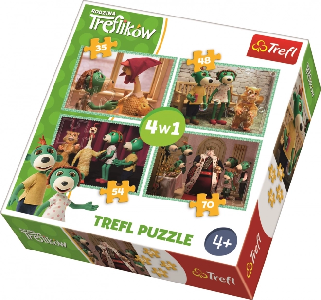 Puzzle Treflíci 4v1 különböző nehézségekkel