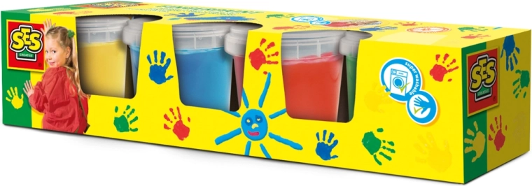 SES Creative ujjfestékek 4 × 145 ml
