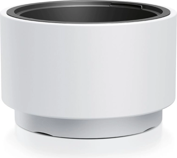 Fehér, kerek HEOS virágcserép betéttel, 46,8 cm