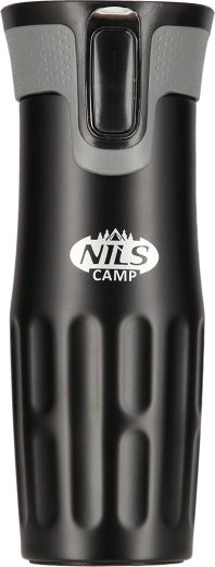 NILS CAMP termosz 420 ml, fekete