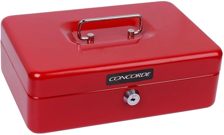 CONCORDE fém pénzkazetta, piros