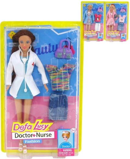 Defa Lucy baba doktornő / ápolónő 29 cm kiegészítőkkel – 1 db