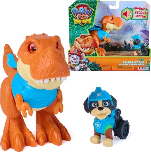 Spin Master Paw Patrol dínó film – Rex interaktív T‑Rex Timmyvel