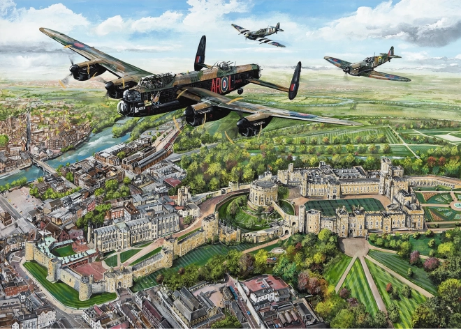 Puzzle Átrepülés Windsor felett 1000 darabos GIBSONS