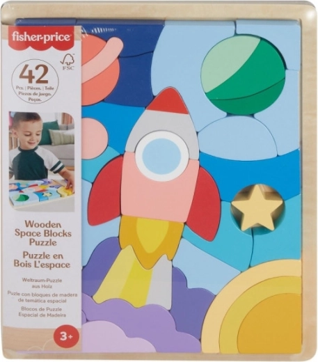 Fisher-Price fa puzzle űr 42 darabos