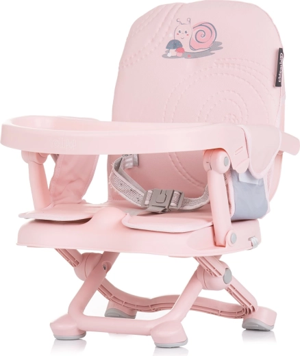 Hordozható etetőszék booster Chipolino Lollipop flamingo