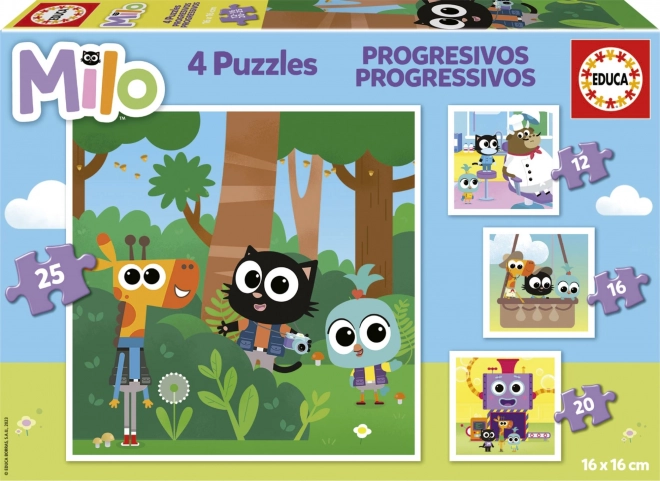 Educa Puzzle Milo 4 az 1-ben