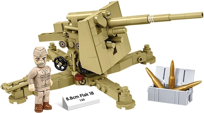 Ikonikus 8,8 cm Flak 18 löveg 1:35 méretarányban