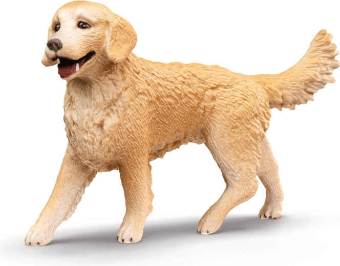 Részletgazdag arany retriever figura