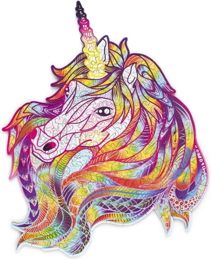 Fa Puzzle Szivárvány Unikornis