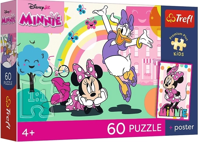 Trefl Premium Plus Kids gyermek puzzle – Mosolygó Minnie, 60 darab