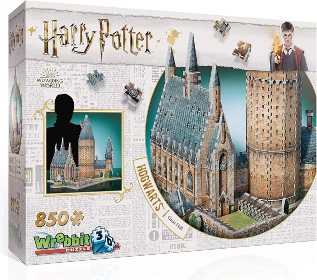 Wrebbit 3D puzzle Harry Potter: Roxfort Nagyterem 850 darab