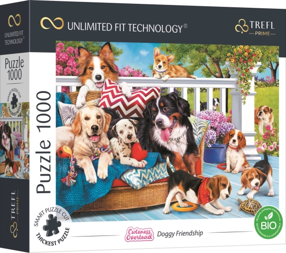 Puzzle Cuteness Overload: Kutyabarátok 1000 darab