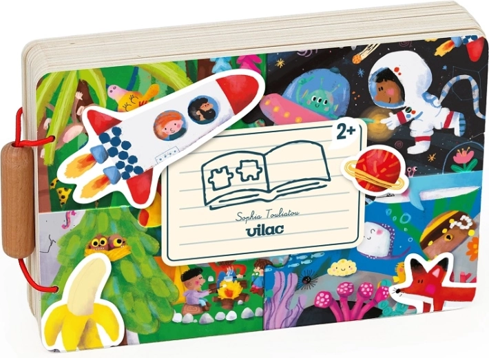 Vilac fa mesekönyv kaland puzzle-lel