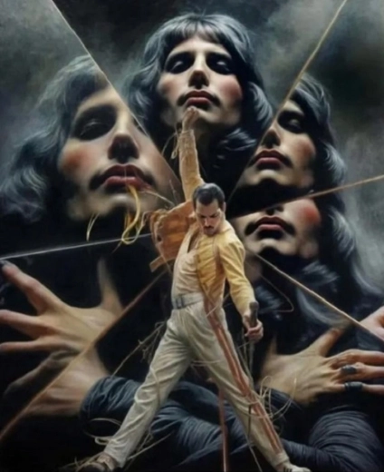 Norimpex gyémántkirakó (diamond painting) Freddie Mercury 30 × 40 cm
