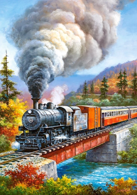 500 darabos Puzzle Vonatátjáró