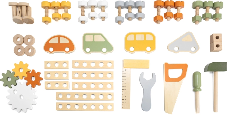 Gazdag tartozékkészlet és fogaskerekek