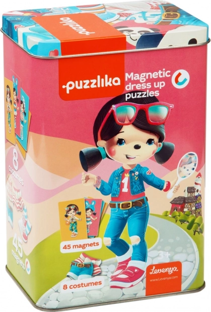 Mágneses játék Puzzlika - Babák ruhákkal