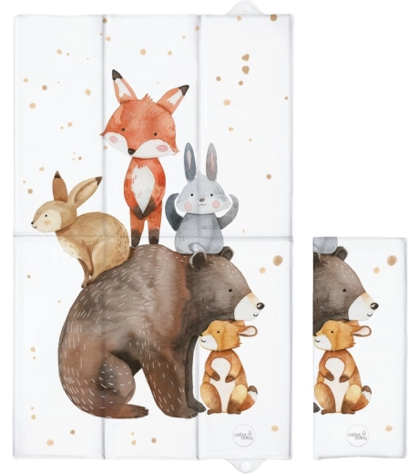 Ceba Baby utazó pelenkázó alátét Basic Forest Friends 80 × 50 cm