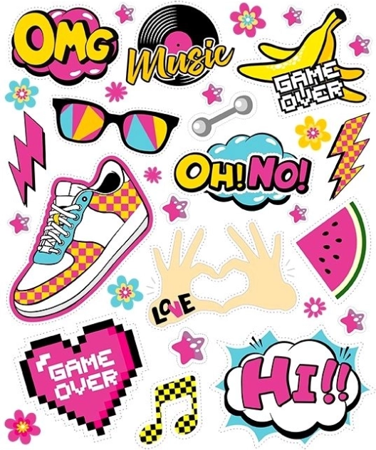 Rávasalható OMG foltok – nagy ív 20 × 30 cm