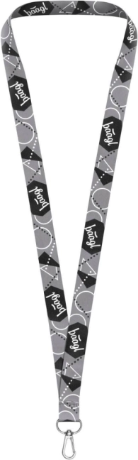 Baagl hosszú kulcstartó pánt – lanyard, szürke