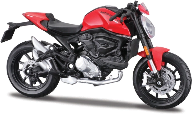 Maisto Ducati Monster motorkerékpár, piros, 1:18