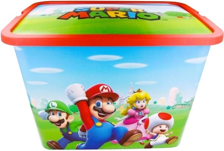Tárolódoboz fedéllel Super Mario 23 l