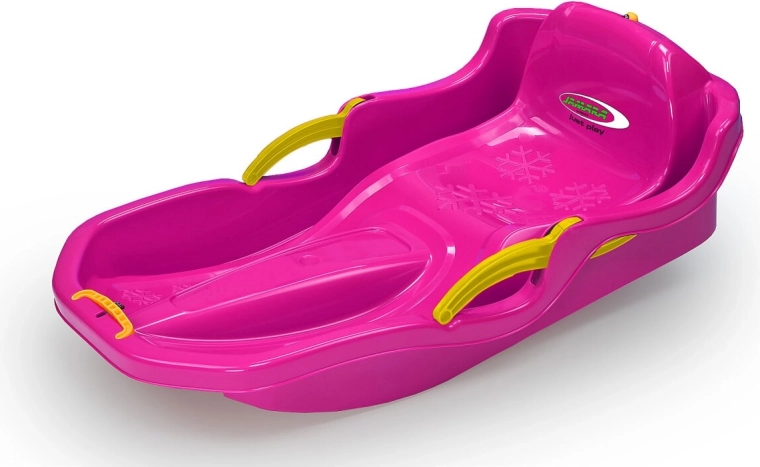 Snow Play Comfort bob 80 cm, rózsaszín, kézifékkel – 1 darab