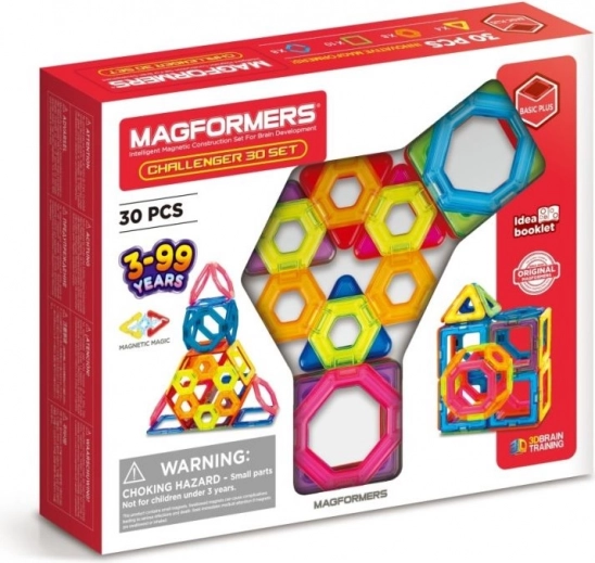 Mágneses építőkészlet Magformers Challenger 30 Set
