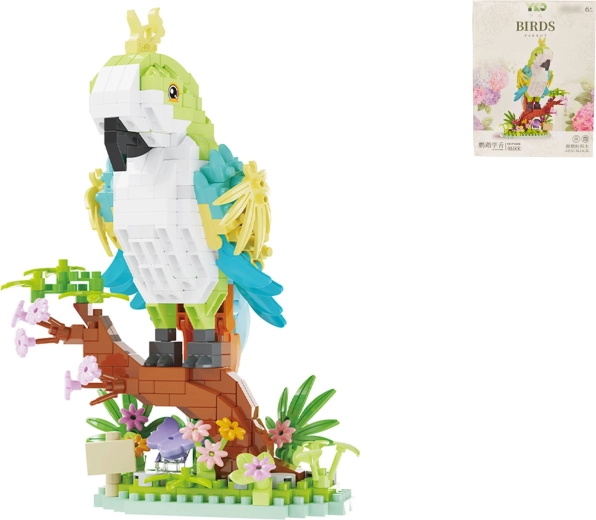 Papagáj építőkészlet – 485 darab