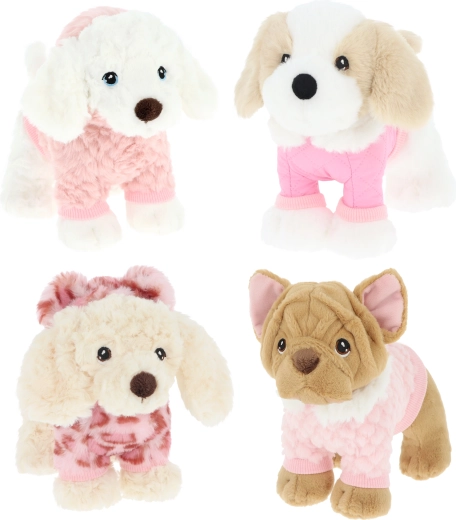 Keel toys plüss kutyus ruhában 18 cm (4 féle)