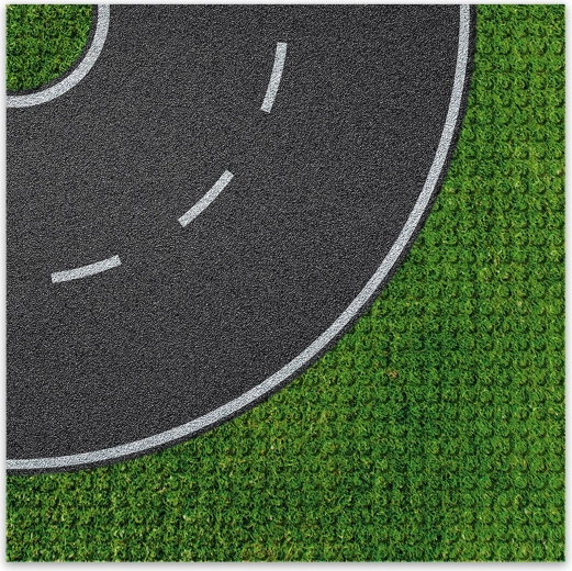 Brixies Plus dizájner építőalap - kanyar 25,5 x 25,5 cm