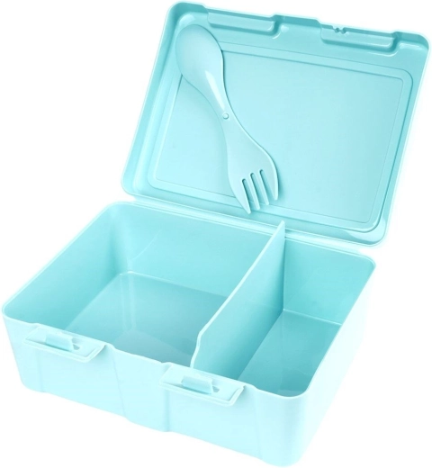 Beépített 2 az 1-ben spork, mindig kéznél