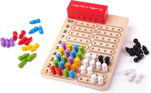 Logik játék fa változata a Bigjigs Toys-tól