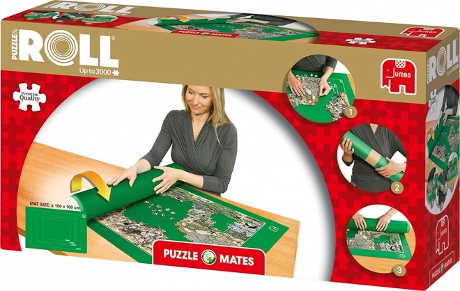 JUMBO gurítható puzzle alátét 1500–3000 darabhoz, 150 × 100 cm