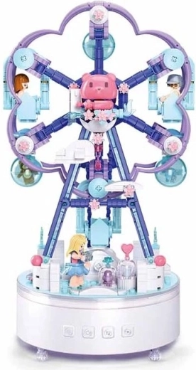 SLUBAN építőkészlet – zenélő doboz, vidám körhinta