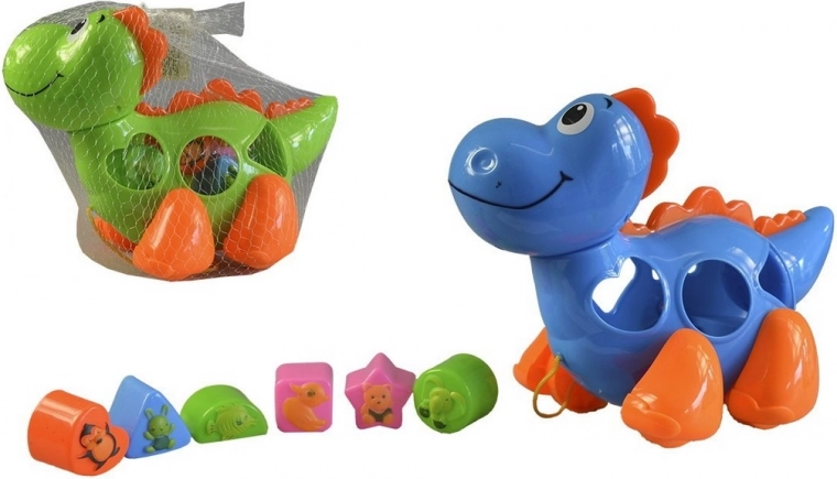 Dinoszaurusz kockákkal 27 cm