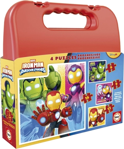 Kirakó bőröndben IRON MAN 4 az 1-ben (6, 9, 12, 16 darab)