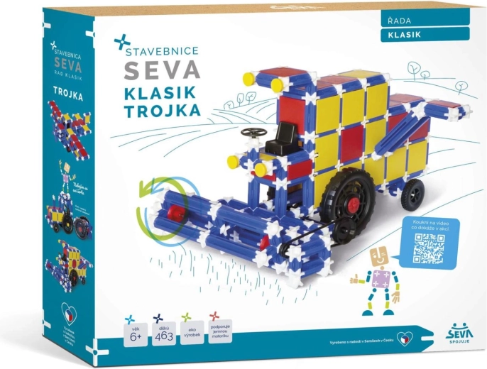 SEVA Klasik Trojka építőjáték 464 db