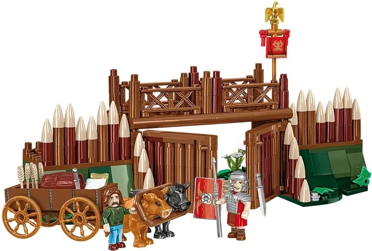 Autentikus római tábori kapu nyitható funkcióval