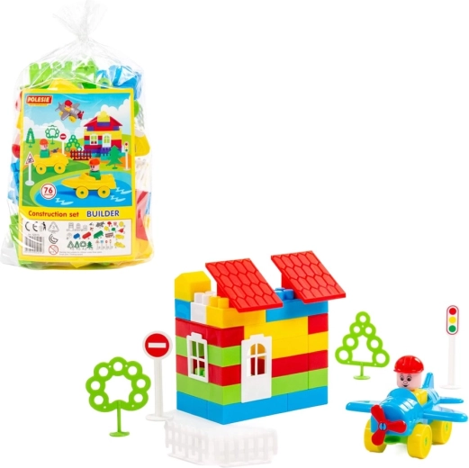 Polesie Builder építőjáték 76 darabbal