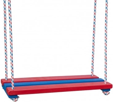 Színes fa hinta – hintadeszka 46 × 20 cm, teherbírás 80 kg